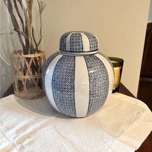 Blue and White Ginger Jar